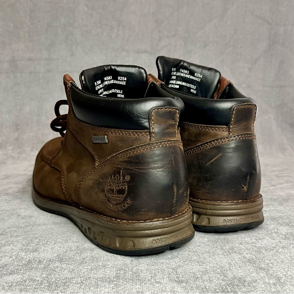 Men's Timberland‎ Waterproof Gore Tex Brown Leather Boots - Picture 2 of 11